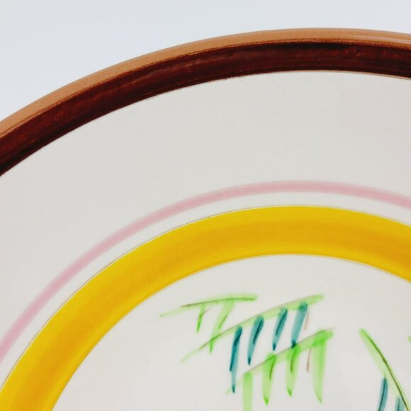 Rare Stangl Pottery Country Life 8" Serving Bowl, Hand-Painted Duck in Pond, USA - Picture 12 of 12